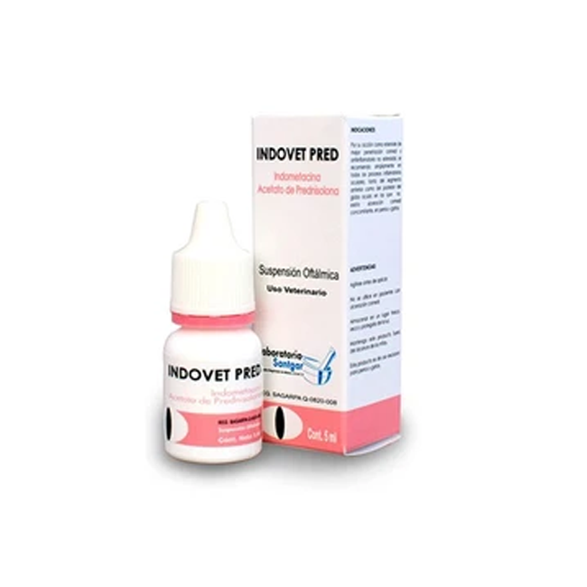 Indovet Pred 5 Ml Solución Oftálmica - Santgar Indovet Pred 5 Ml Solución Oftálmica - Santgar